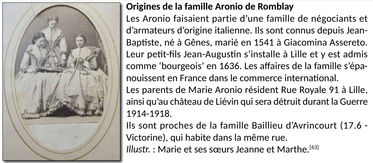 vOdY x Marie Aronio de Romblay 1843 1 Origines p.34